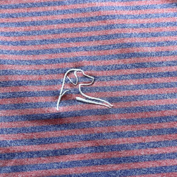 Rhoback Mens Polo Shirt XL Striped Performance Stretch Lightweight Golf Polo - Picture 6 of 11